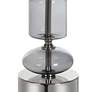 Uttermost Stratus 36" Gray Glass Nickel Buffet Table Lamp