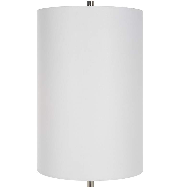 Image 5 Uttermost Stratus 36" Gray Glass Nickel Buffet Table Lamp more views