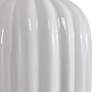 Uttermost Strauss Gloss White Glaze Ceramic Table Lamp