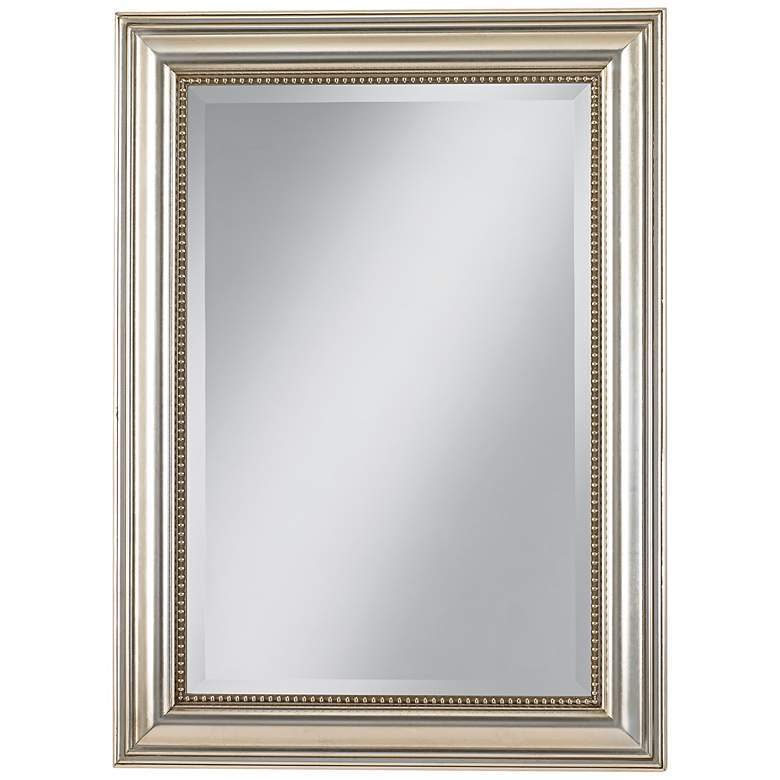 Image 2 Uttermost Stuart Silver Leaf 26 3/4 inch x 36 3/4 inch Wall Mirror