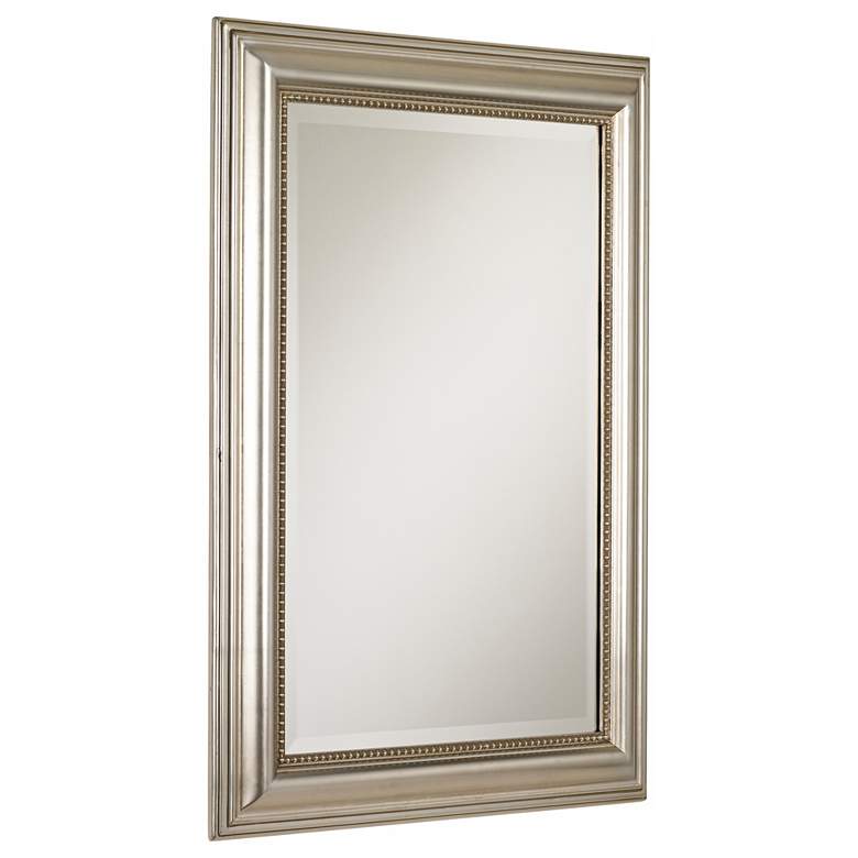 Image 4 Uttermost Stuart Silver Leaf 26 3/4 inch x 36 3/4 inch Wall Mirror more views