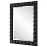 5_Uttermost Studded Matte Black 31 3/4" x 43 1/4" Wall Mirror more views