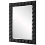Uttermost Studded Matte Black 31 3/4" x 43 1/4" Wall Mirror in scene