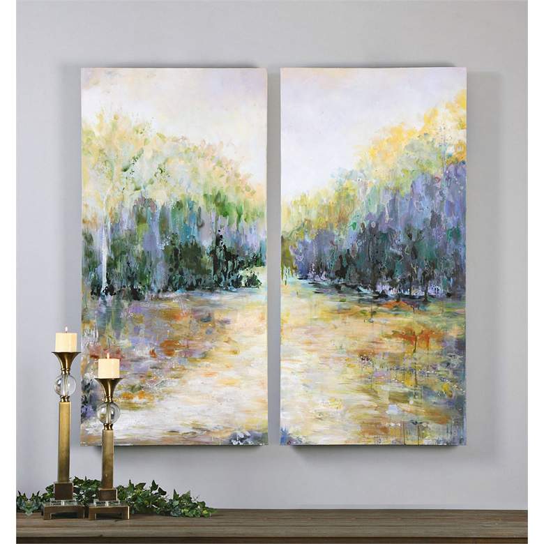 Image 1 Uttermost Summer View 2-Piece 55" High Wall Art Set