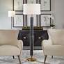 1_Uttermost Summit Rustic Gray-Black Carved Floor Lamp