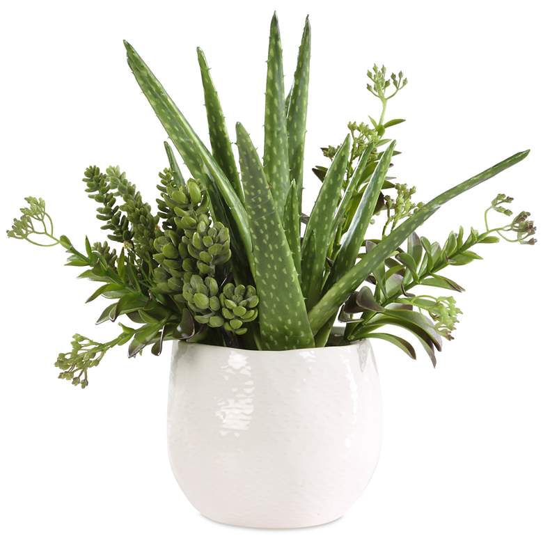 Image 2 Uttermost Sundown 16 1/2" Succulent Accent