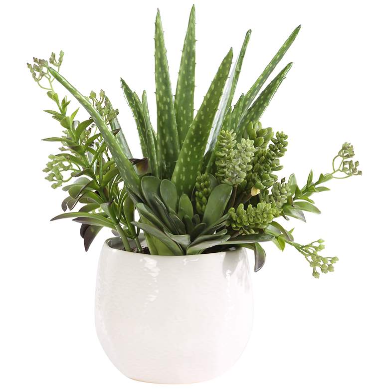 Image 3 Uttermost Sundown 16 1/2" Succulent Accent more views