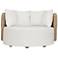 Uttermost Sunset Oatmeal Wicker Outdoor Swivel Day Bed
