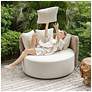 2_Uttermost Sunset Oatmeal Wicker Outdoor Swivel Day Bed more views