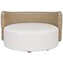 6_Uttermost Sunset Oatmeal Wicker Outdoor Swivel Day Bed more views