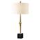 Uttermost Suranne Antique Brass Column Table Lamp