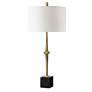 5_Uttermost Suranne Antique Brass Column Table Lamp more views
