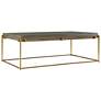 3_Uttermost Surround 16" H Brushed Brass Coffee Table more views