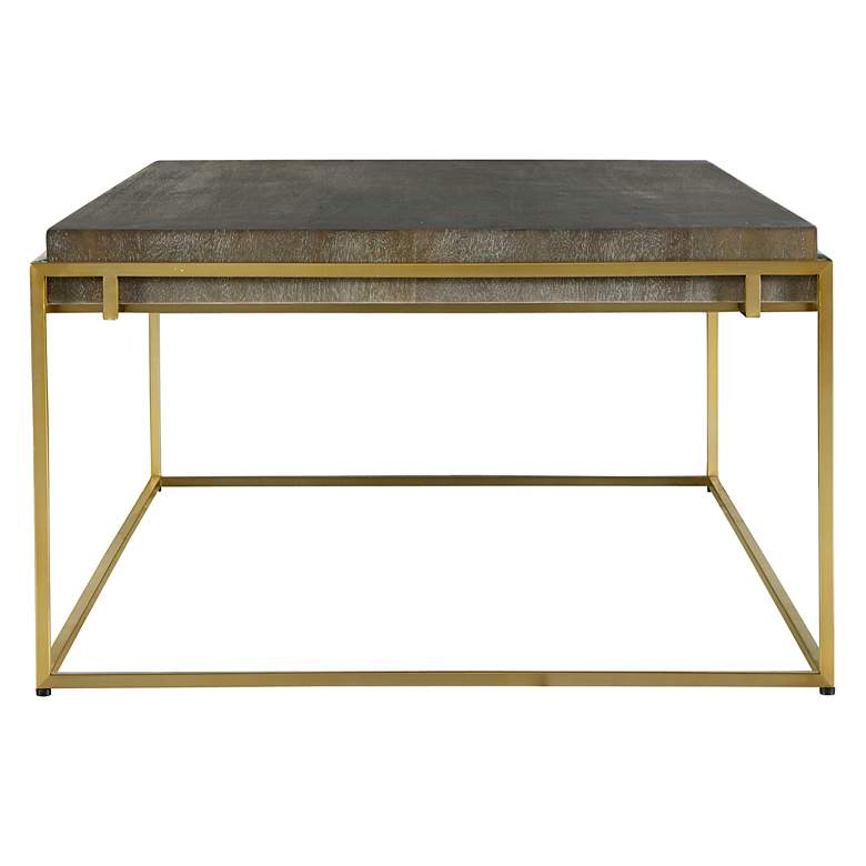 Image 4 Uttermost Surround 16" H Brushed Brass Coffee Table more views