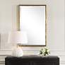 2_Uttermost Sutton 24 1/4" x 36 1/4" Gold Rectangle Wall Mirror