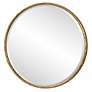 5_Uttermost Sutton Aged Gold 47" Round Oversized Wall Mirror more views
