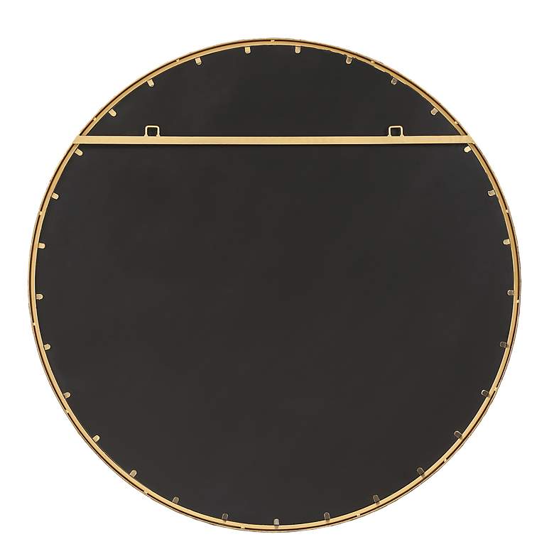 Image 7 Uttermost Sutton Aged Gold 47" Round Oversized Wall Mirror more views
