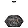 4_Uttermost Suva 28" Black Natural Rope 4-Light Modern Chandelier more views