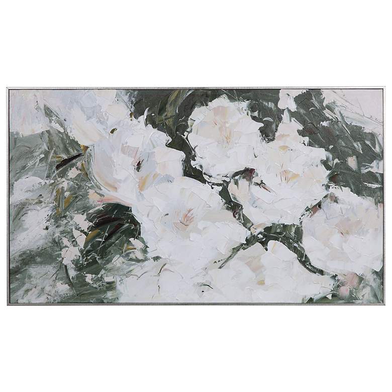 Image 2 Uttermost Sweetbay Magnolias 57" Wide Framed Canvas Wall Art