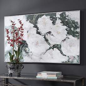 Image1 of Uttermost Sweetbay Magnolias 57" Wide Framed Canvas Wall Art