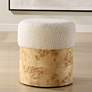 1_Uttermost Swirls Ivory Boucle Fabric Ottoman