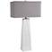 Uttermost Sycamore 36" High Modern Gloss White Ceramic Table Lamp