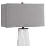 Uttermost Sycamore Gloss White Ceramic Table Lamp