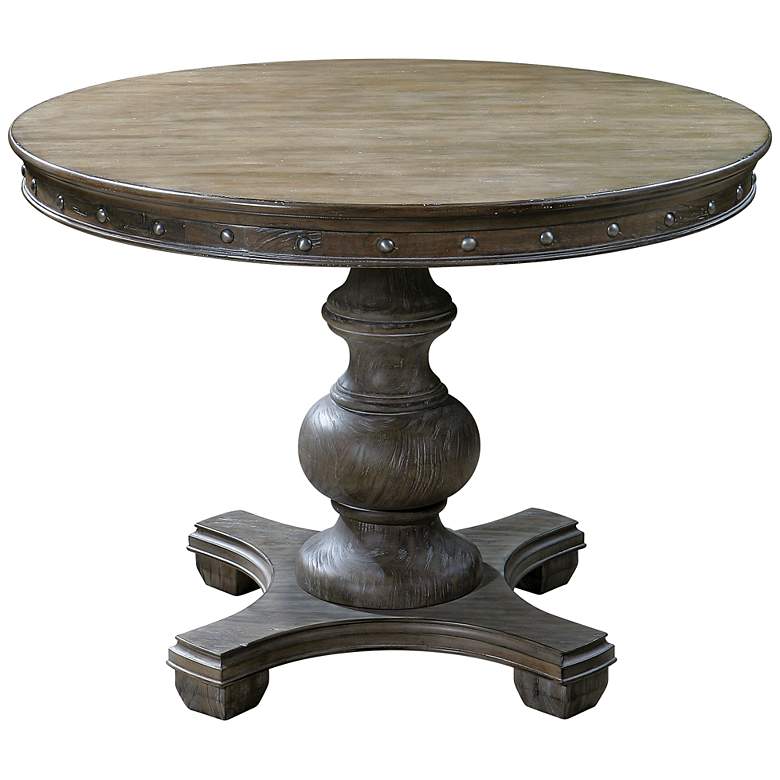 Image 2 Uttermost Sylvana 42 inch Wide Pedestal Table