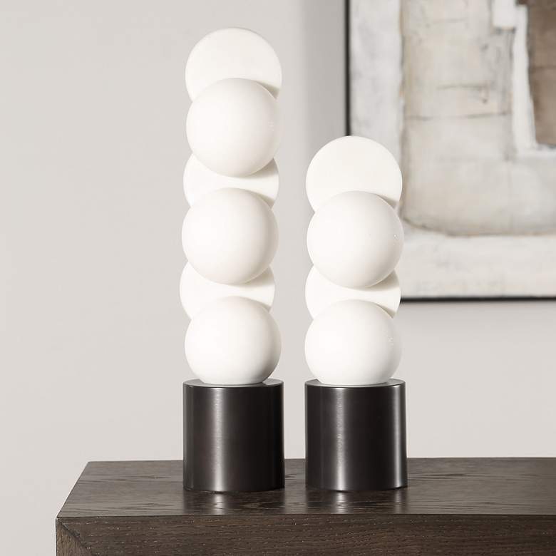 Image 3 Uttermost Symmetry 2-Piece Stone Sculptures more views