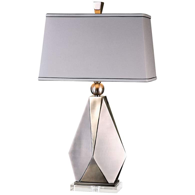 Image 1 Uttermost Taburno Brushed Nickel Table Lamp