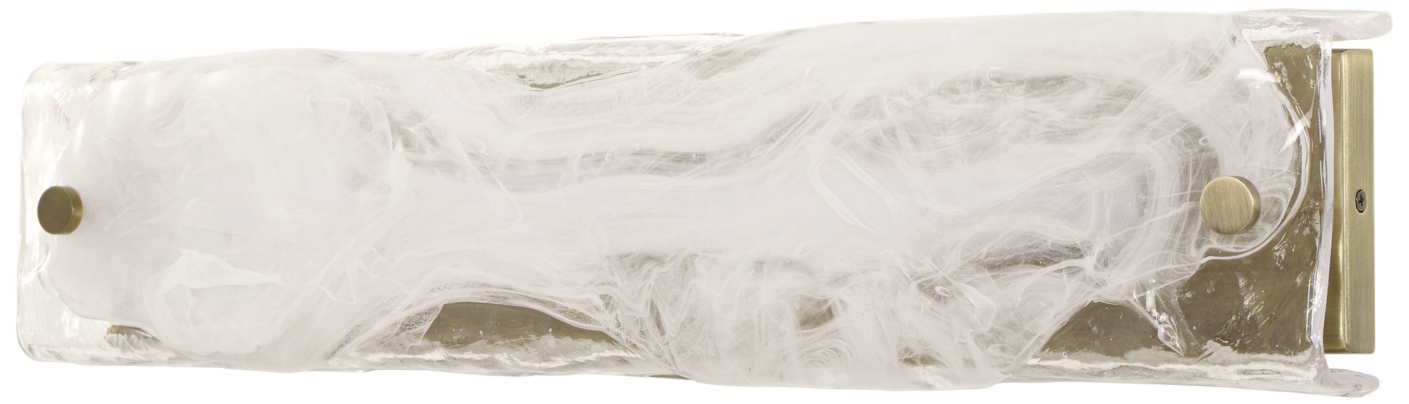 Uttermost Taffy 24" White and Brass 1-Light LED Wall Sconce