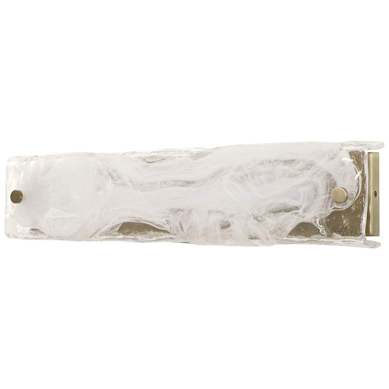 Image 6 Uttermost Taffy 24" White and Brass 1-Light LED Wall Sconce more views