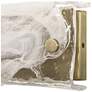 7_Uttermost Taffy 24" White and Brass 1-Light LED Wall Sconce more views