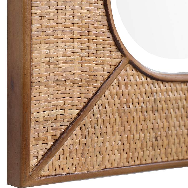 Image 5 Uttermost Tahiti Warm Maple Satin 28" x 42" Wall Mirror more views