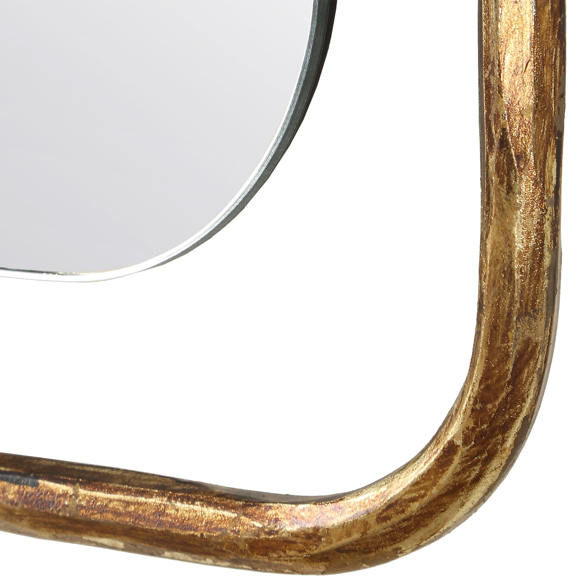 Image 5 Uttermost Tahoma Gold Metal 30" x 50" Wall Mirror more views