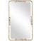 Uttermost Tahoma Gold Metal 30" x 50" Wall Mirror