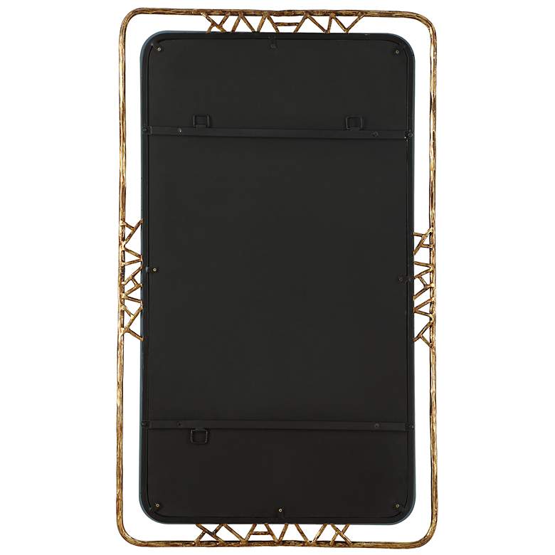 Image 6 Uttermost Tahoma Gold Metal 30" x 50" Wall Mirror more views