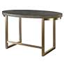4_Uttermost Taja 30" High Walnut Oval Desk more views