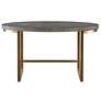 5_Uttermost Taja 30" High Walnut Oval Desk more views