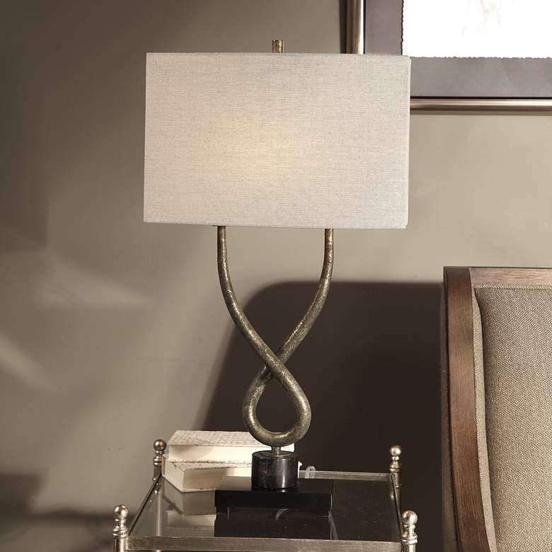 Image 4 Uttermost Talema 31" High Twisted Steel Base Table Lamp more views
