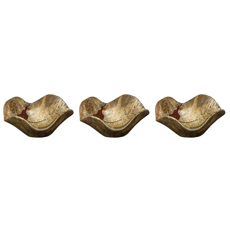Image 4 Uttermost Tamarine 10" Wide Natural Wood Wall Art Set of 3 more views
