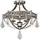 Uttermost Tamworth 19" Wide Champagne Leaf Ceiling Light