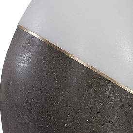 Image3 of Uttermost Tanali Charcoal and Polished White Table Lamp more views
