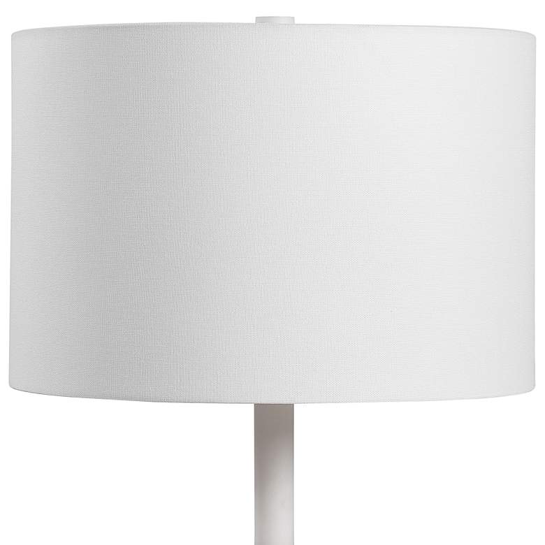 Image 4 Uttermost Tanali Charcoal and Polished White Table Lamp more views