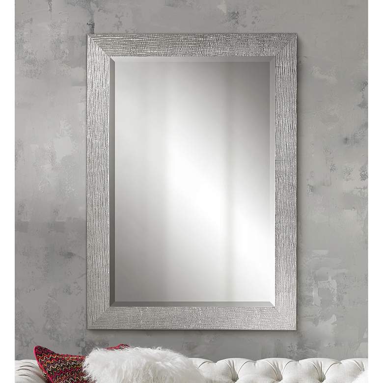 Image 1 Uttermost Tarek Silver 30 inch x 42 inch Decorative Wall Mirror