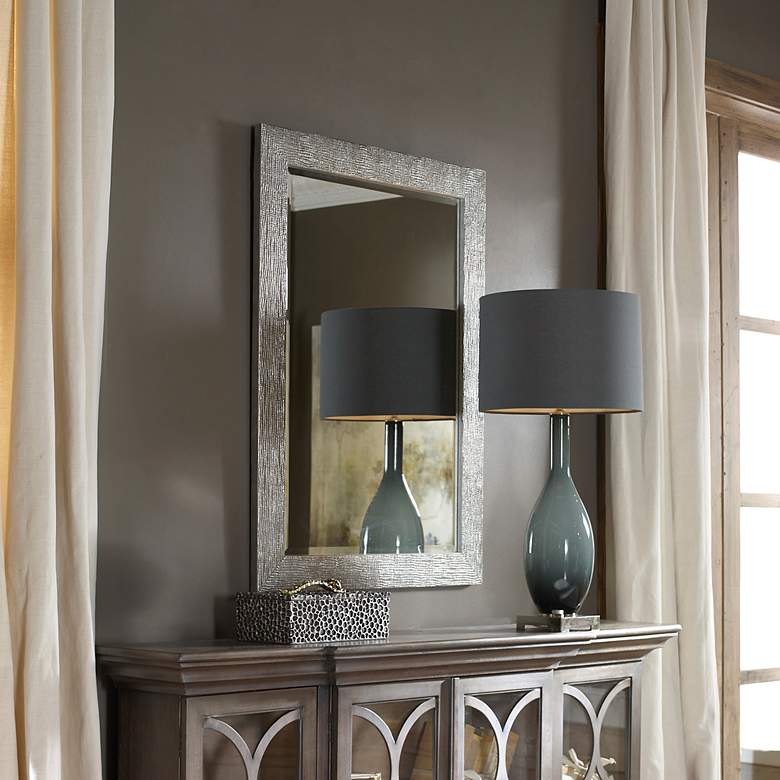 Image 3 Uttermost Tarek Silver 30" x 42" Decorative Wall Mirror more views
