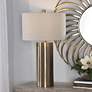 1_Uttermost Taria 31 1/2" High Modern Brass Steel Table Lamp