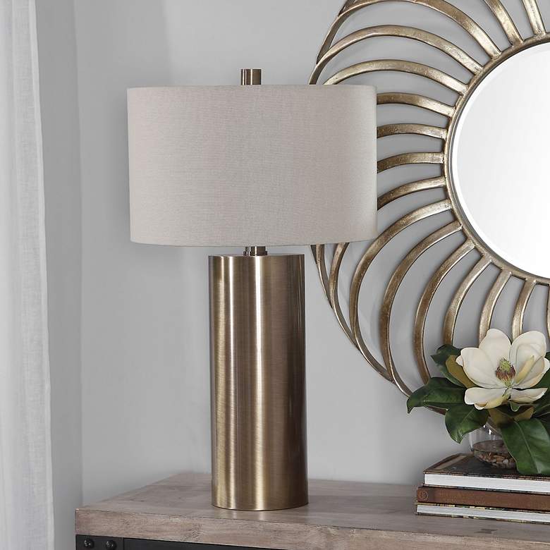 Image 4 Uttermost Taria 31 1/2" High Modern Brass Steel Table Lamp more views