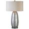 Uttermost Tartaro Hammered Iron Burnished Silver Table Lamp