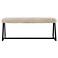 Uttermost Taupo 48" Length Beige and Black Bench